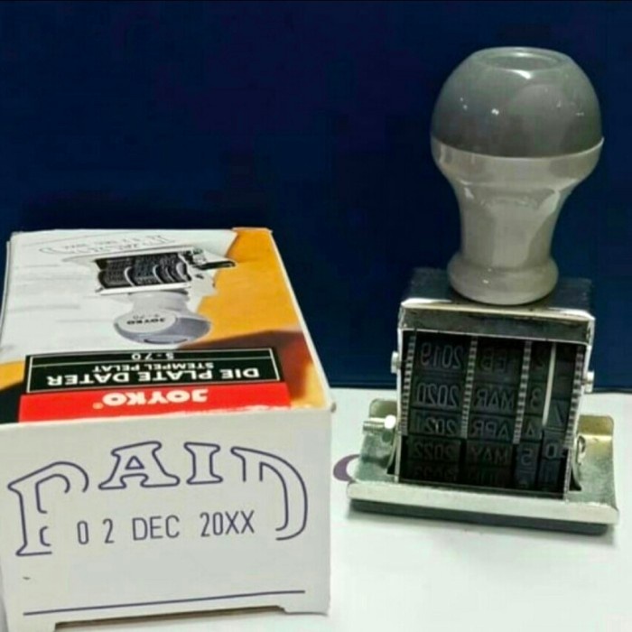 

Stempel Paid Dan Tanggal JOYKO