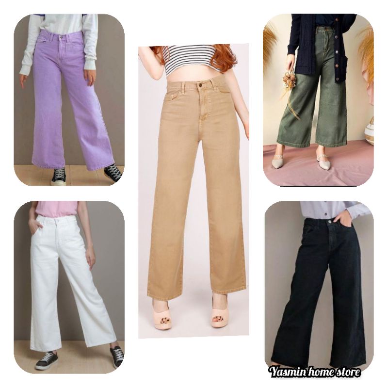 BF CELANA KULOT JEANS WANITA//KULOT PUTIH//KULOT HITAM//KULOT LILAC//KULOT ARMY