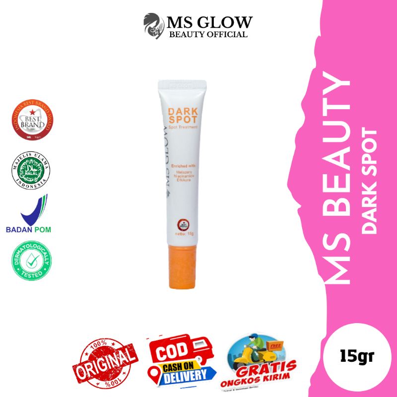 Dark spot ms glow/salep flek hitam wajah/pencerah flek wajah/salep pencerah flek hitam pada wajah