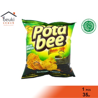 Jual Varian Potabee Potato Chips Keripik Kentang Rasa Ayam Bbq Seaweed Kemasan Gr Halal