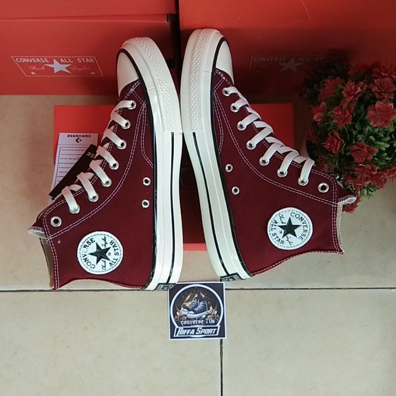 SEPATU CONV3RSE 70S MAROON PREMIUM BNIB MURAH