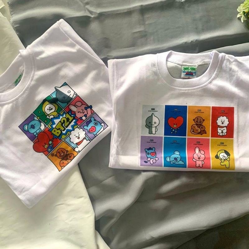 [BISA COD] Kaos BT21 Anak BT21 T-shirt