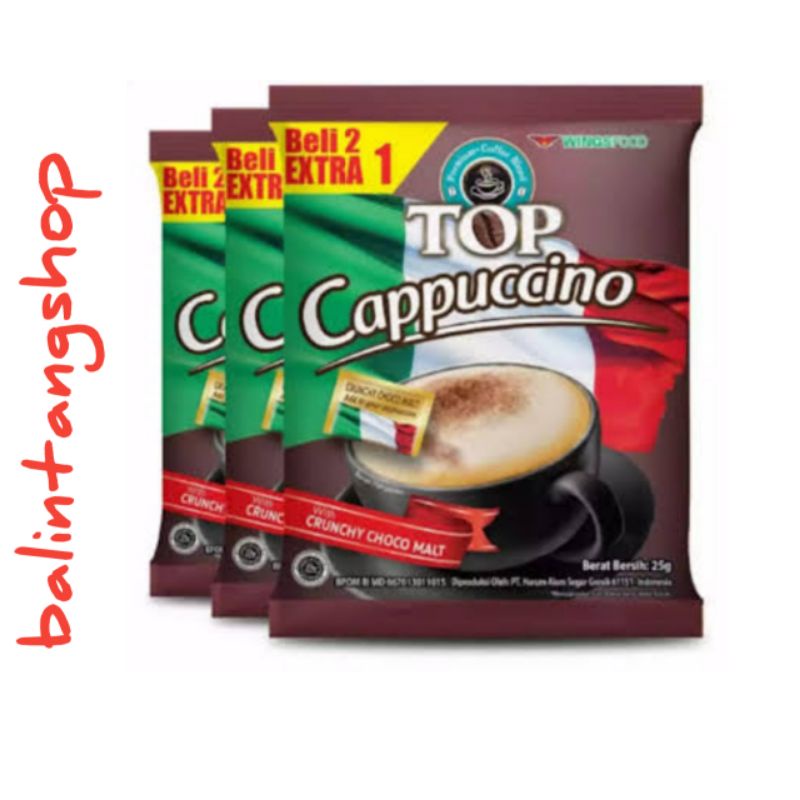 

1 RENCENG TOP CAPPUCINO SACHET 25 GRAM / JUAL RENCENG