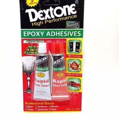 

Dextone Epoxy Adhesives Clear Color Rapid 5 mins 30 grm ..
