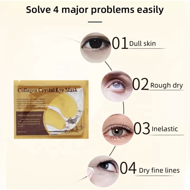 Masker Penghilang Mata Panda Eye Mask Collagen Crystal Patch Ampuh Permanen