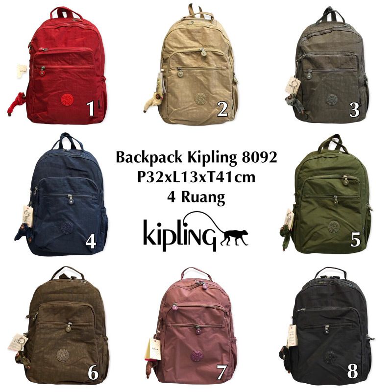 [BISA COD] Tas Ransel KIP 8092 4Ruang-Tas Import Murah