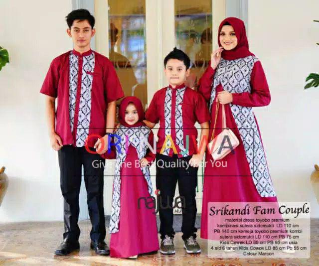 Gamis Coupel, Batik Keluarga,couple Maysha