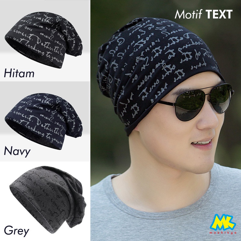 Beanie Hat Double Layer Cotton Cap / Kupluk Premium 2 lapis