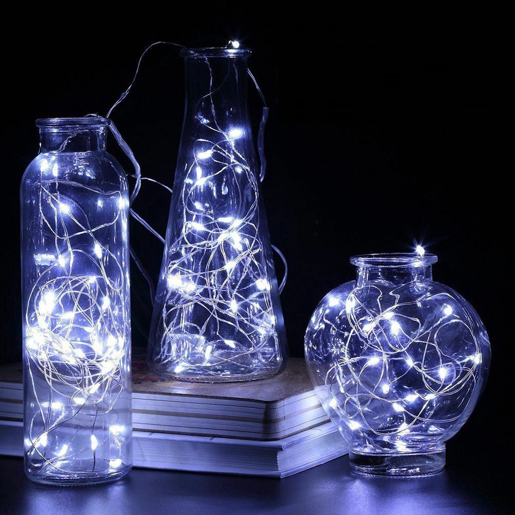 ❤️GTB❤️ Lampu Tumblr Kawat Mini 1 2 3 5 Meter Lampu Hias Dekorasi Gift Box Bucket Bunga Balon Fairy Light Led Murah Import E015