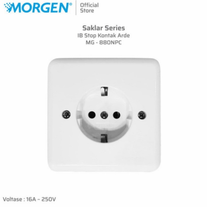 IB Stop Kontak MORGEN SNI PUTIH Tanam GROSIR Model New Gee