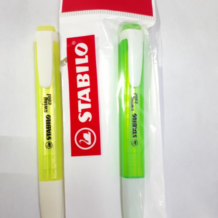 

Stabilo BOSS Swing Cool | Highlighter Murah | Pastel | 2 Ketebalan