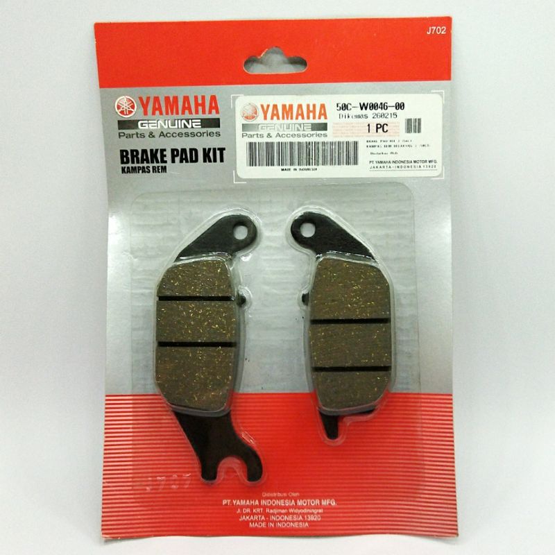 Yamaha ASLI 50C-W0046-00 Kampas Rem Cakram Dispad Disk Pad Jupiter MX New Vixion New NVA NVL MX King