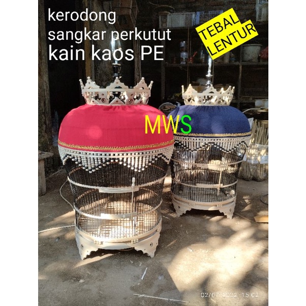 kerodong sangkar perkutut klasik tinggi kubah 19cm / kerudung sangkar/kaos kerakap kandang burung pe