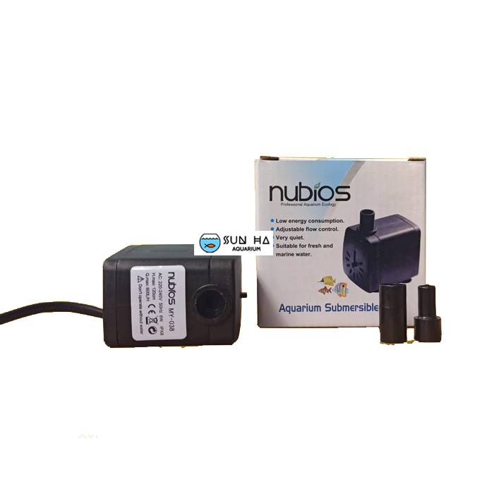 Pompa Aquarium Mini Nubios MY 038 Submersible Pump 8W - 600L/H