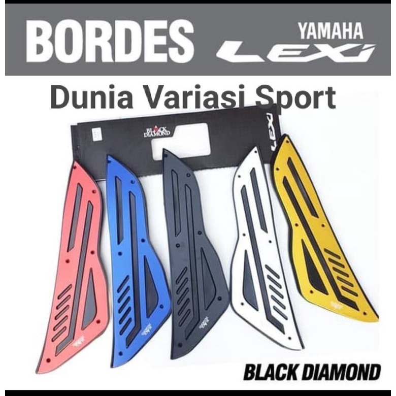 Bordes/ Karpet Pijakan kaki Yamaha Lexi Black Diamond