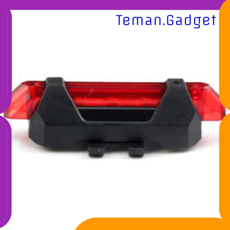 TG-IB346 TAFFLED DEFENSOR LAMPU SEPEDA 5 LED TAILLIGHT RECHARGEABLE - DC-918