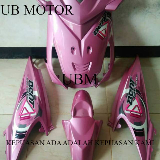 Full body halus honda beat karbu 2008-2009/warna pink plus sticker