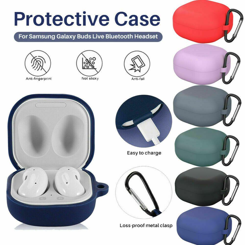 POPULAR Populer Lembut Penutup Silikon Fleksibel Aksesoris Shockproof Earphone Case Anti Jatuh Untuk Samsung Galaxy Buds live