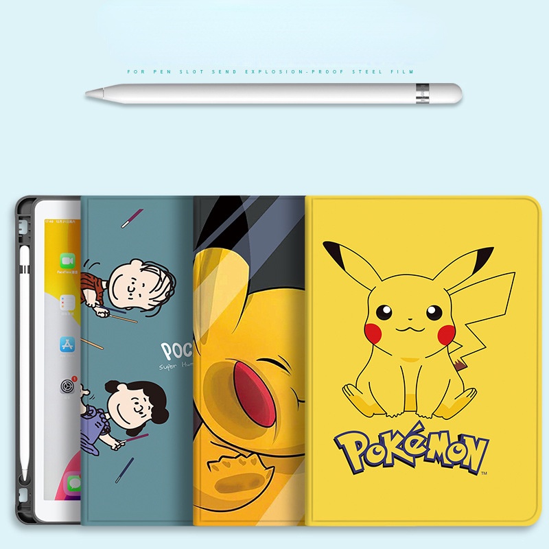 Case Pelindung Bahan Silikon Kulit Motif Kartun Untuk Ipad Air 3 Mini 5 Mini 4 2019 10.2 Inch