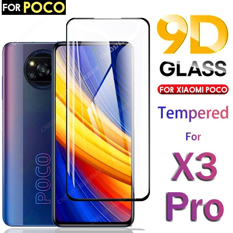 Tempered Glass Xiaomi Poco X3 NFC/poco X3 Pro Full Cover Full Glue Tempered Glass Antigores