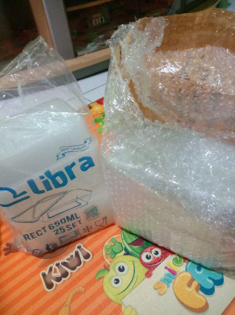 Kotak Makan Plastik Bening Thinwall 650ml 25pcs Perpack Harga Grosir Murah Tebal Tahan Panas Jakarta