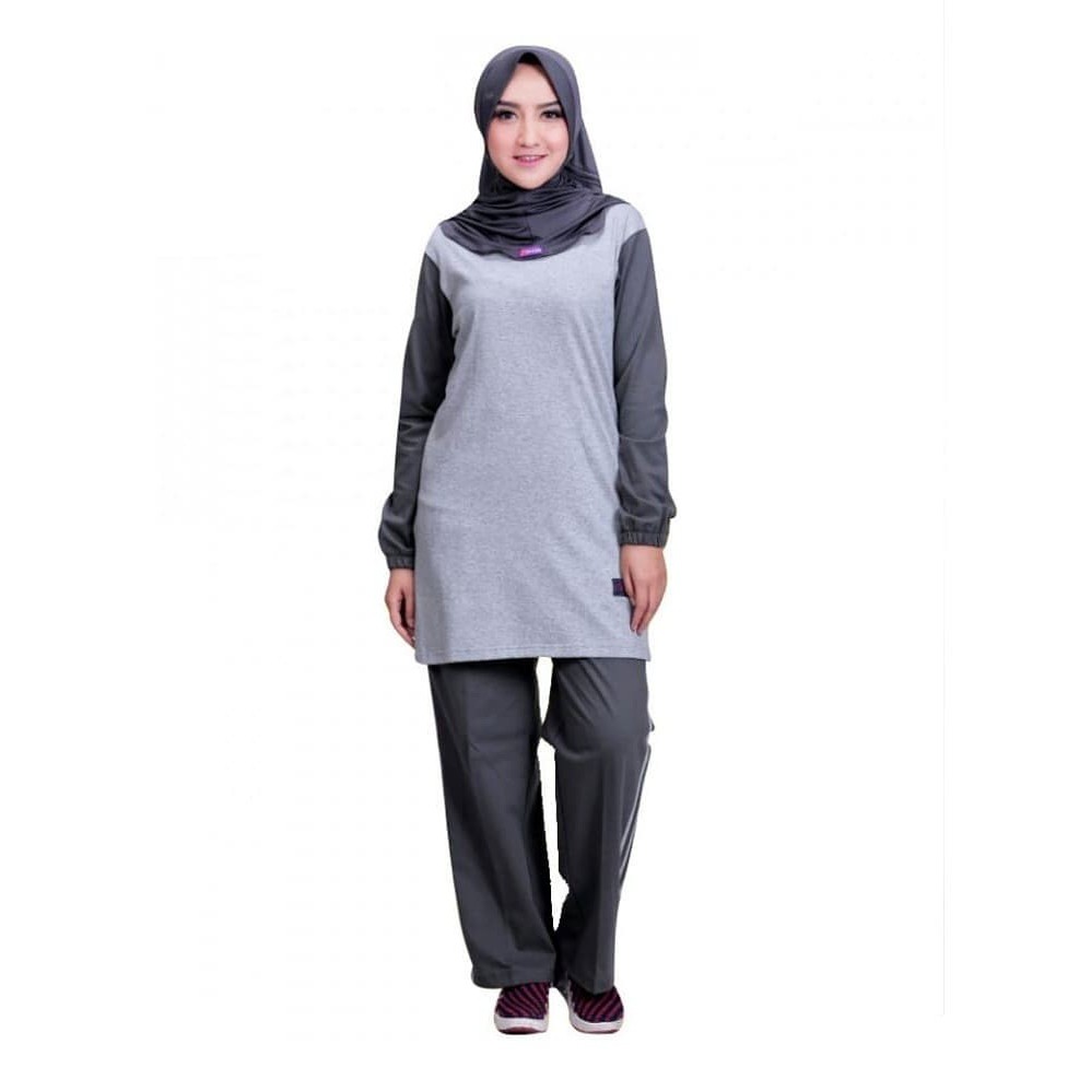 Believe - Baju Olahraga Training Senam Wanita BMS 05 Sport Muslim Hijab Setelan Syari BMS05
