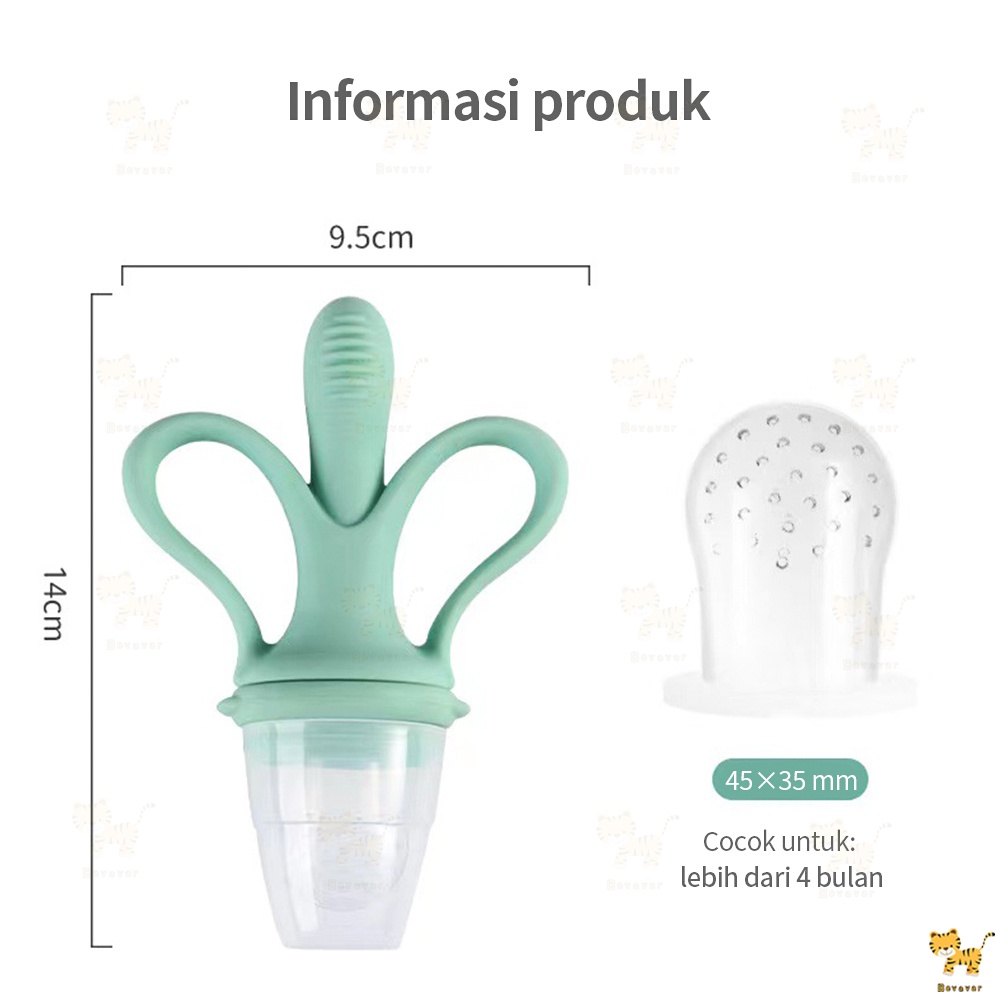 Teether bayi + dot buah bayi 2 in 1 empeng bayi-8