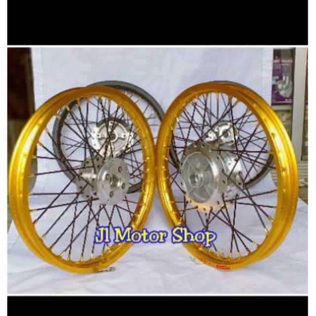 PAKET Pelek pelak Velg Jari Jari Rossi Ring 17 VIXION MX KING MX NEW DLL Tromol Komplit Bisa Reguest Rx King Vixion Mx King