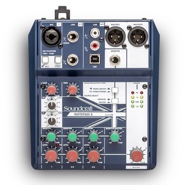 MIXER SOUNDCRAFT NOTEPAD 5 ORIGINAL