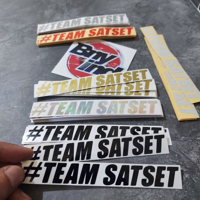 STICKER TEAM SATSET CUTTING