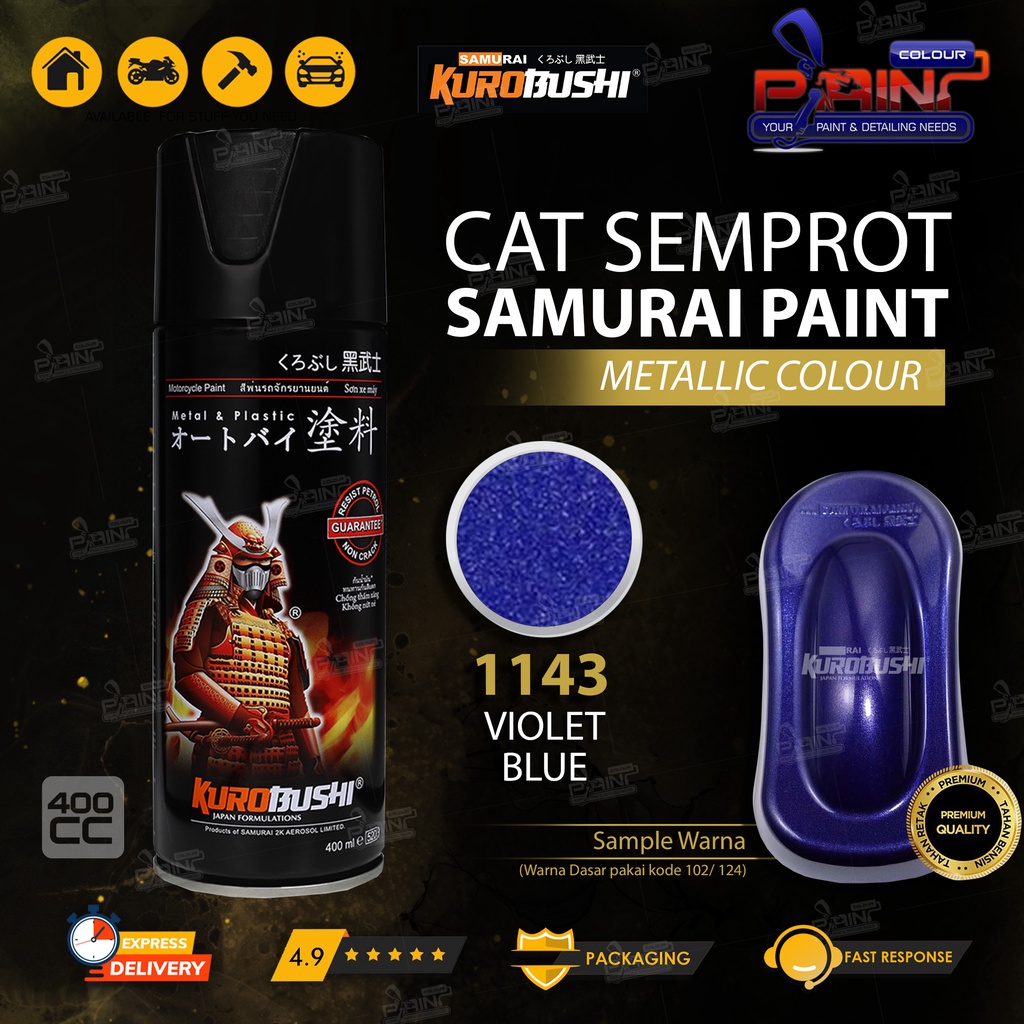 Samurai Paint 1143 Violet Blue Cat Semprot