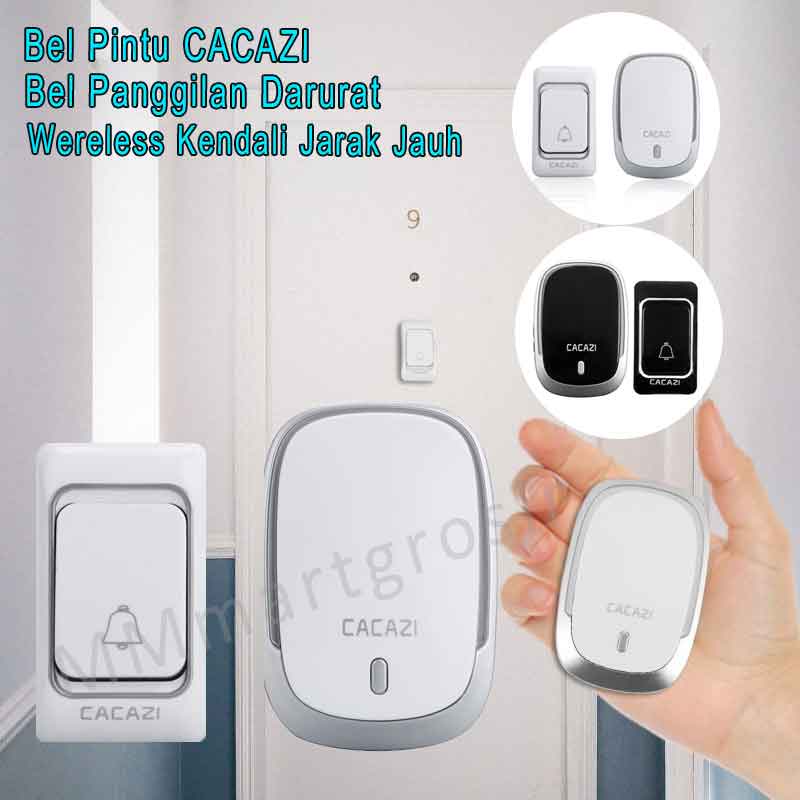 CACAZI / Bel Pintu / Wereless Kendali Jarak Jauh / Bel Panggilan Darurat