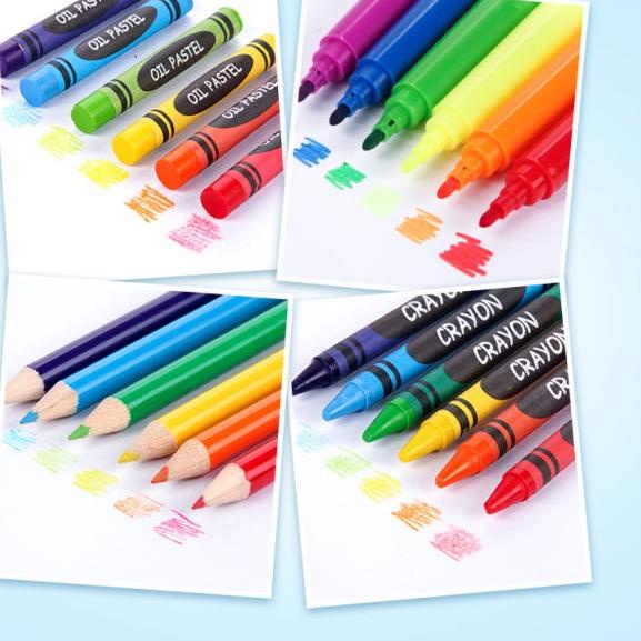 

Barang Terlaris ART Set Crayon 280pcs Warna Alat Menggambar dan Mewarnai Hadiah Anak Anak Crayon Set*