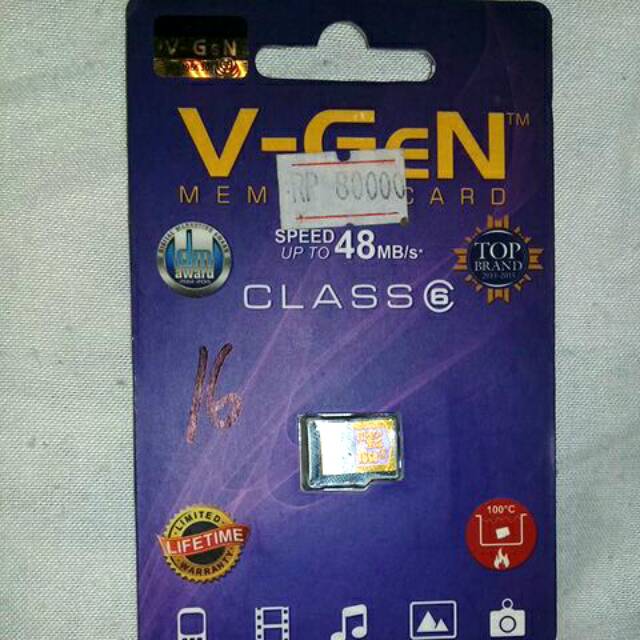 Memory Card V-Gen Ori 16 GB class 6