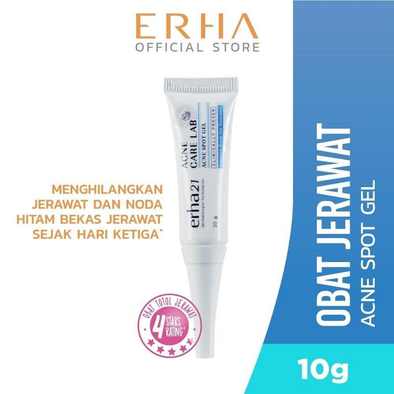 ERHA ACNE SPOT GEL 10gr / ERHA GEL MENGURANGI JERAWAT DAN NODA HITAM BEKAS JERAWAT / ACNE SPOT