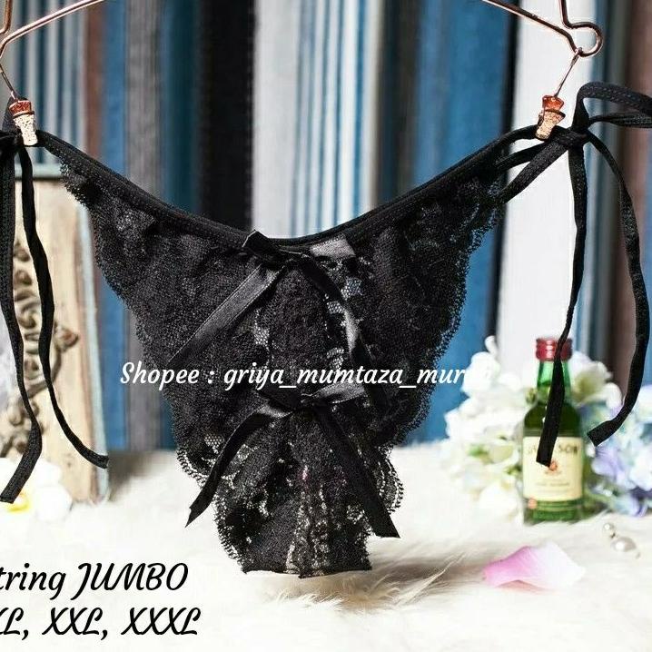 Produk pilihan G String JUMBO L, XL, XXL, XXXL Seksi / Bisa COD / Lingerie Seksi Jumbo Lingerie Cant