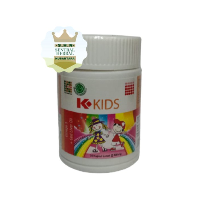 K-Kids Membantu Memnuhi Vitamin A&D Pada Anak-Anak, -30Kapsul Vit Anak -