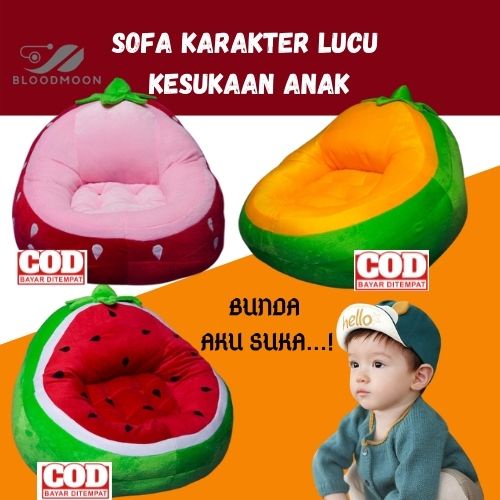 Kursi Busa Sofa Buah Karakter Lucu Lembut Untuk Anak Murah Produk Industri Asli Karawang