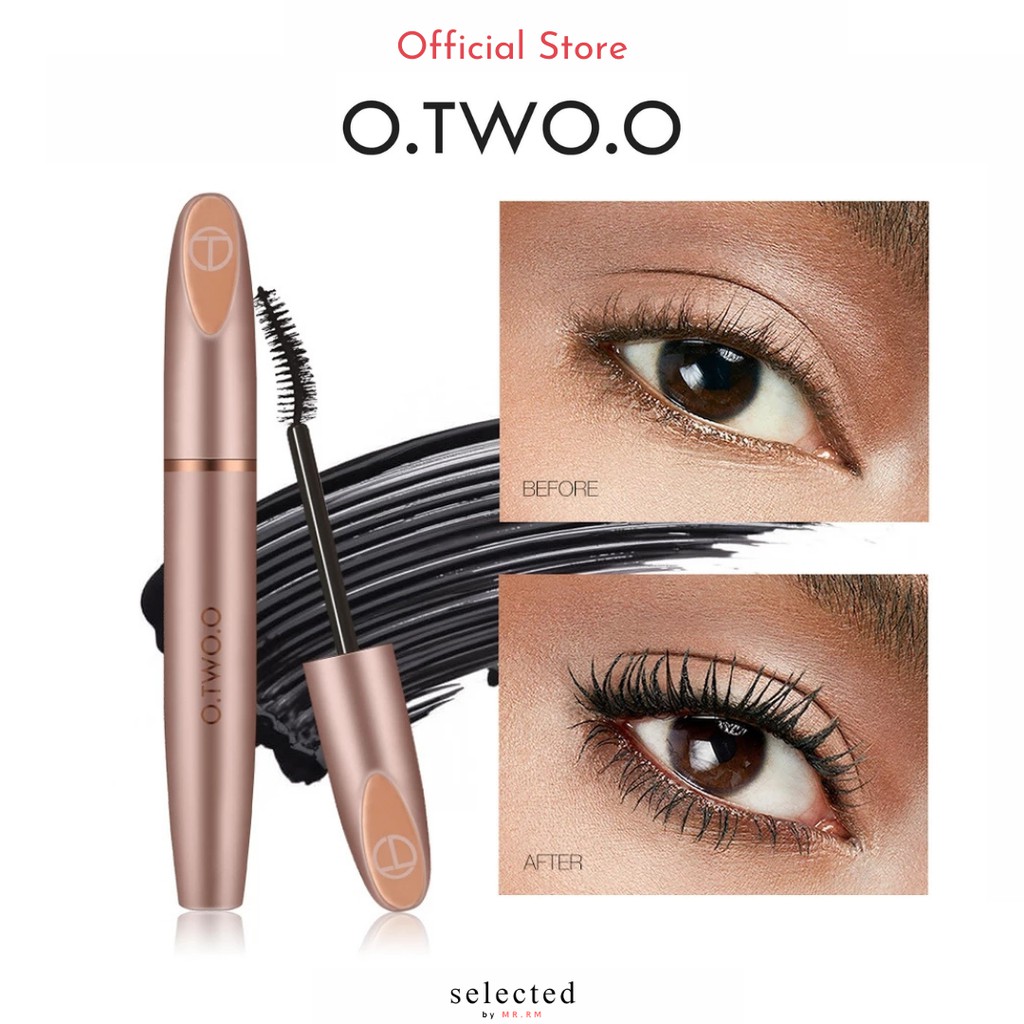 (PROMO TERBATAS) O.TWO.O / OTWOO 3D SILK FIBER EYELASH BLACK MASCARA WATERPROOF