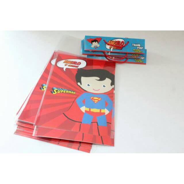 Pusat Grosir Plastik Snack / Plastik Snack Ulang Tahun Custom Karakter Superman Kids loowLksBJY0yD