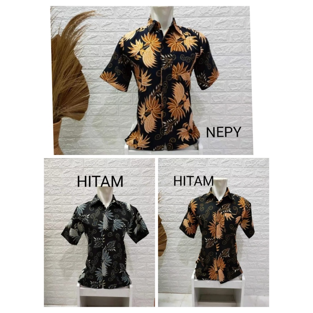 atasan kemeja batik lengan pendek + fashion kemeja pria 5.0