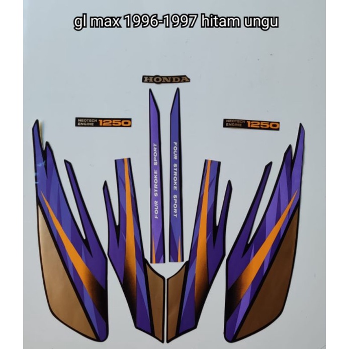 STRIPING GL MAX 97 HITAM UNGU