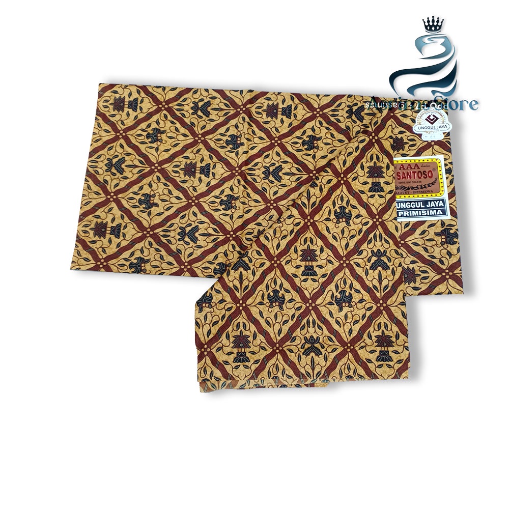 Kain Batik Jogja Jarik Batik Samping Kebat Jogjaan Hitam Putih Santoso AAA Premium Original-11AAA