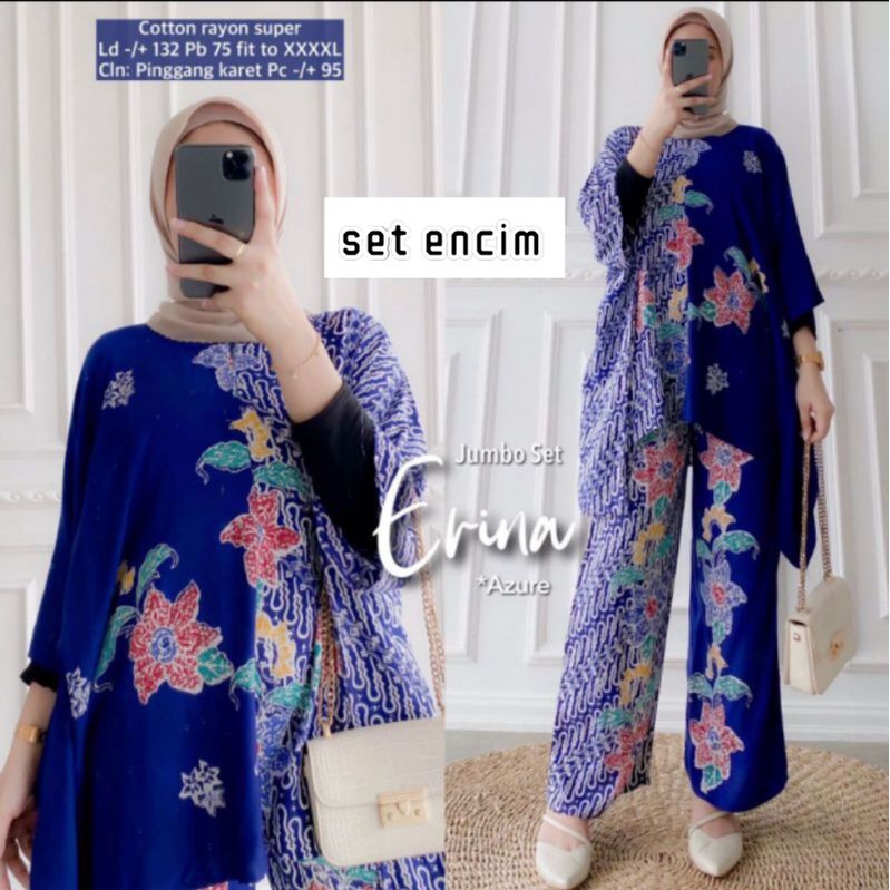 saerah setelan batik premium bahan rayon super dingin premium