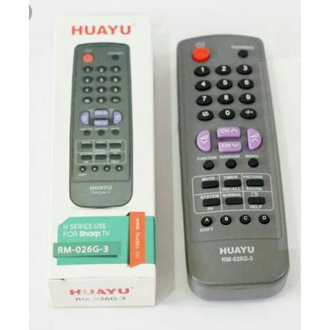 Remote / Remot TV Sharp Tabung Huayu RM-026