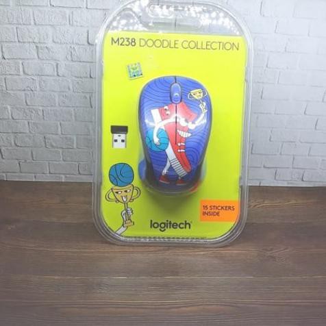 Logitech Mouse Wireless M238 Doodle & Party Collection Renatasanjaya67