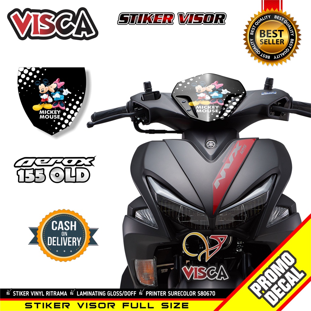Stiker Visor Aerox 155 Visor Aerox 155 Stiker Aerox 155 Keren Stiker Visor Aerox Old Kartun/Anime