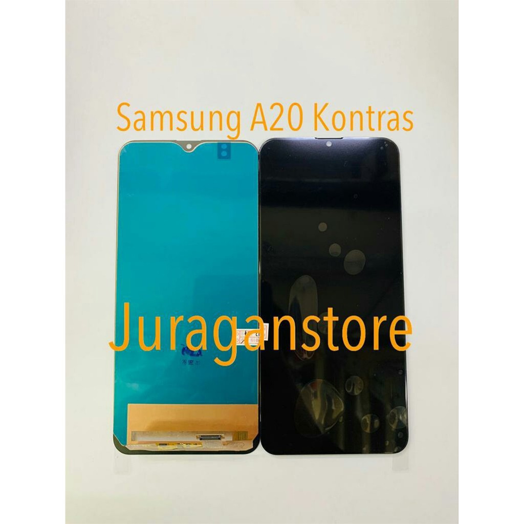 LCD TOUCHSCREEN SAMSUNG GALAXY A20 A205 A205F COMPLETE ORIGINAL KONTRAS BISA