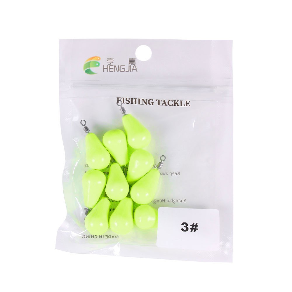 Hengjia Timah Pemberat Pancing Luminous 12g 15g 20g 25g 28g 30g 45g 55g 60g 70g 75g 95g 120g 150g