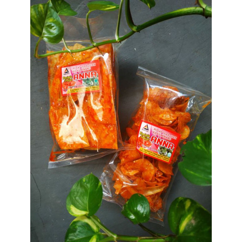 

Keripik singkong pedas asli minang